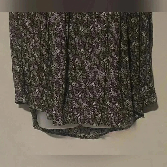 Beachlunchlounge top, Black/White/Brown, Paisley pattern, medium - Picture 4 of 9